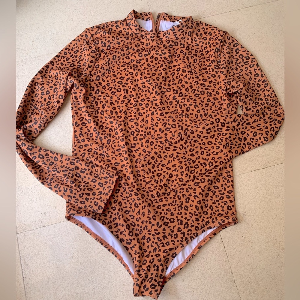 Billabong Girls one piece rash guard swimsuit